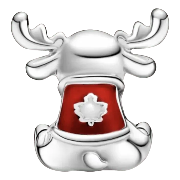 Bedel Canada Eland | Zilver en emaille | 925 Sterling Zilver - Afbeelding 2