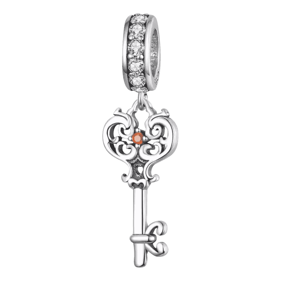 Charm sleutel | 925 Sterling Zilver Bedel.Shop