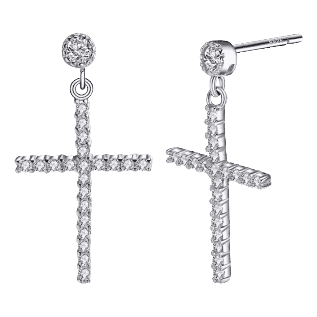 grote kruis oorbellen