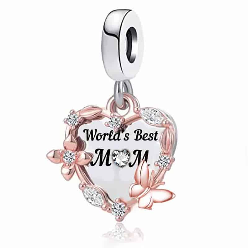 Kijkgat Zelfrespect Uitbreiding Bedel beste mama World's best mom | 925 Sterling Zilver