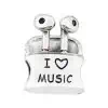 Product Afbeelding Vooraanzicht van onze geweldige nieuwe bedel uit de beroepen, hobby en sport collectie. Deze leuke airpods zijn gemaakt van 925 sterling zilver. Bovendien staat er aan de voorkant van de airpod case I love music gegraveerd.