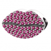 Voor en achteraanzicht van onze valentijn bedel lippen met zirkonia. Deze kus bedel met knal roze zirkonia is prachtig afgewerkt met zikronia. De roze lippen geven je armband een sexy look en is een prachtig kado voor je valentijn. Uiteraard gemaakt van 925 sterling zilver.
