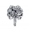 Voorkant Product van onze trouw bedel. Dit mooie trouw boeket in 925 sterling zilver.