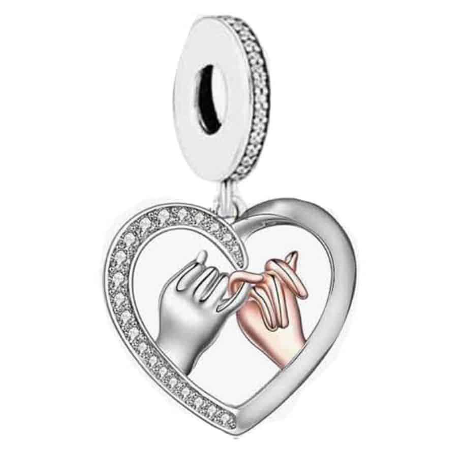 Mijn bedels - Sterling Silver Pendant Charm The Rose