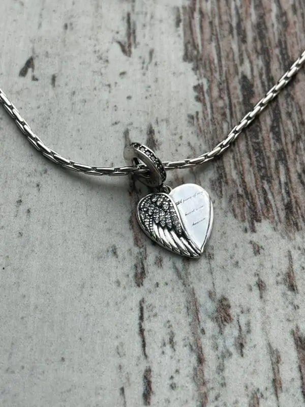 Bedel engel hart | A piece of me is in heaven | 925 Sterling Zilver - Afbeelding 2
