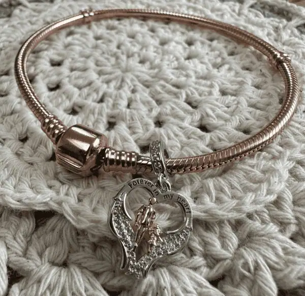 Bedel kind en papa | Hart memories | 925 Sterling Zilver - Afbeelding 2