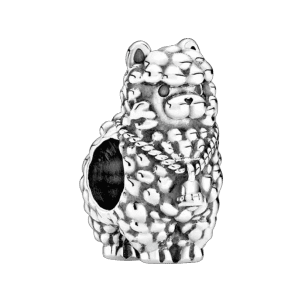 Product Afbeelding Vooraanzicht van onze nieuwe geweldig alpaca en lama bedel. Deze bead is gemaakt van 925 sterling zilver. Super lieve bedel als je gek bent op alpaca of lama.