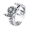 Product Afbeelding Vooraanzicht van onze nieuwe londen ring uit de collectie ringen. Deze London ring is gemaakt van 925 sterling zilver en verstelbaar. Alle hoogtepunten van londen staan op een rij. Zoals big ben en het reuzenrad.