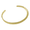 Product Afbeelding bovenaanzicht van onze mooie slaven armband met slangen patroon in 925 sterling zilver met 18 karaat gouden laag